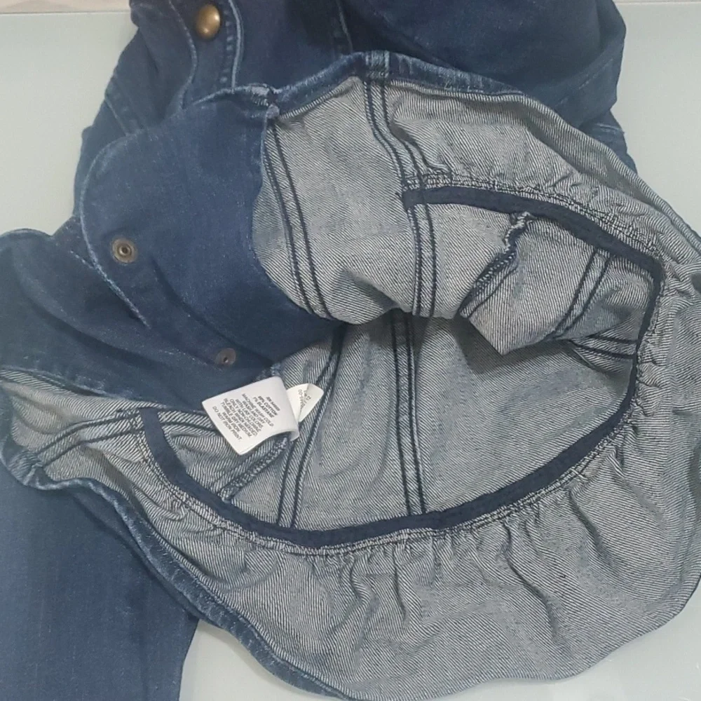 Gap Riding Jacket Kids Girls Size Medium M BLUE DENIM Ride Riding‎